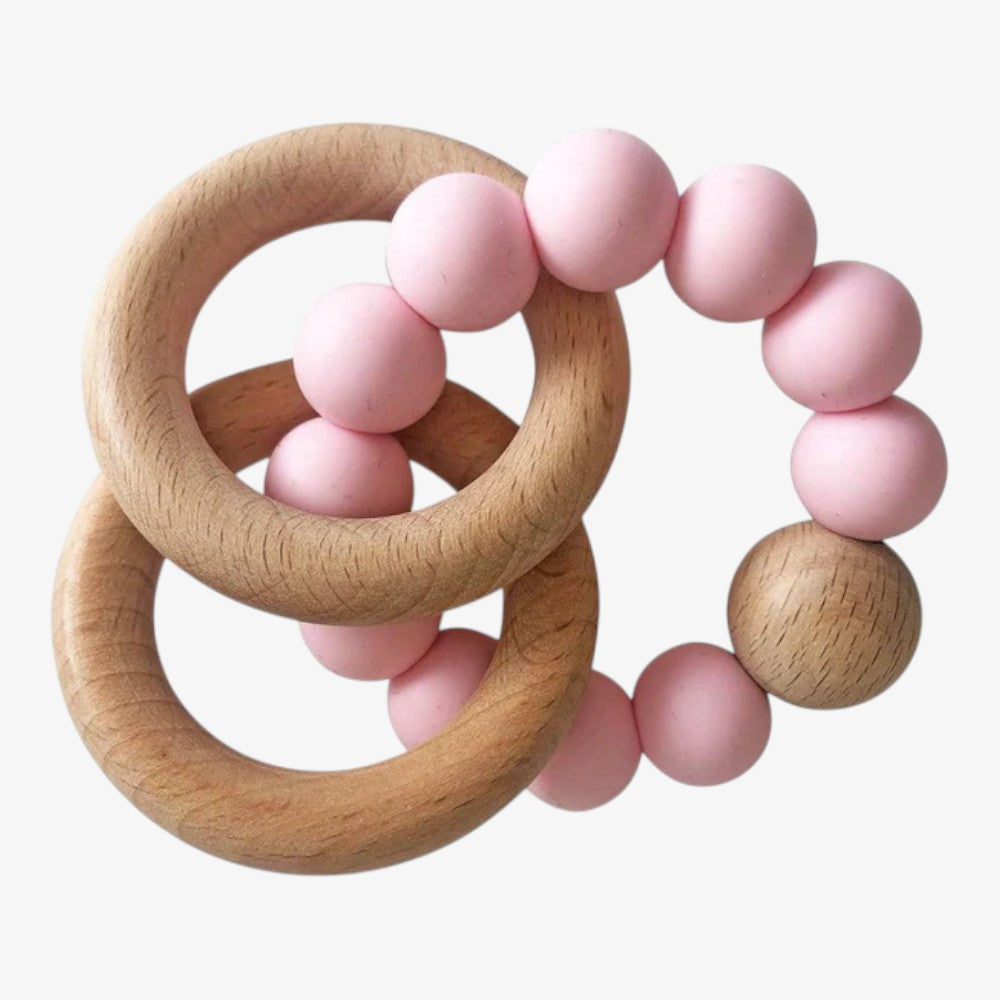 Beechwood Teething Ring - Rosewater