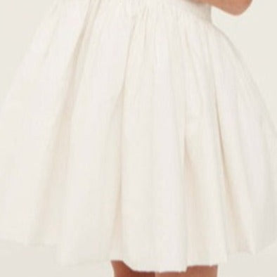 Trim Dress - White
