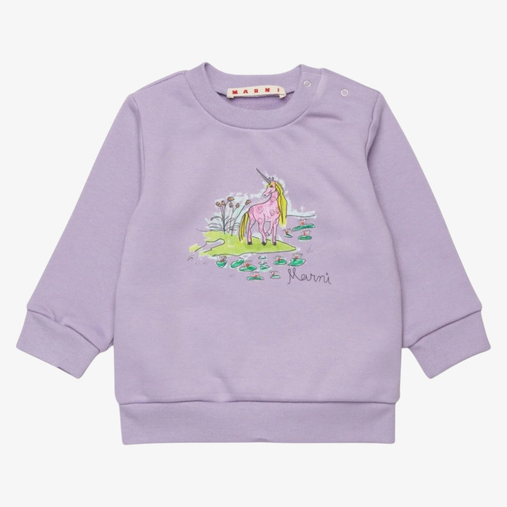 Printed Sweatshirt - Lavender