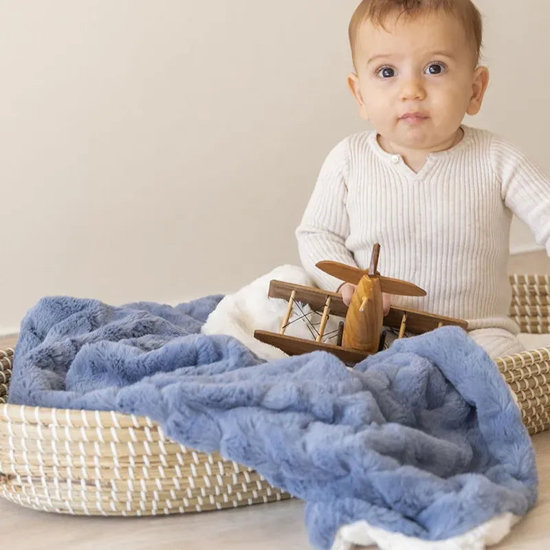 Zigzag Blanket - Blue
