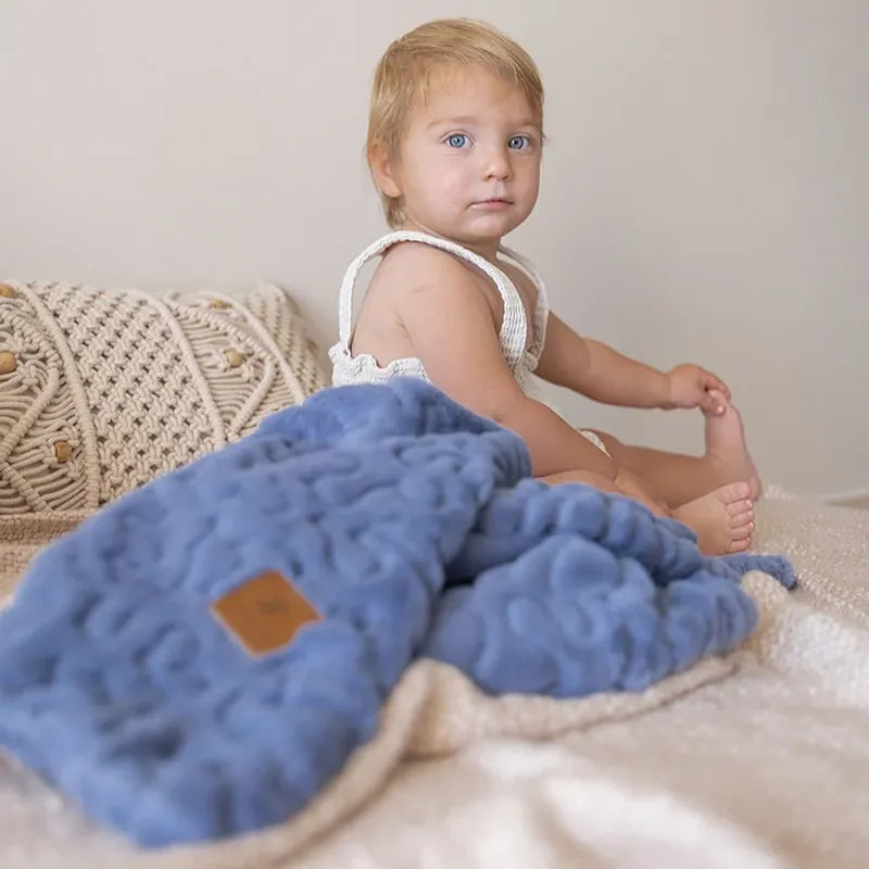 Solid Blanket - Blue