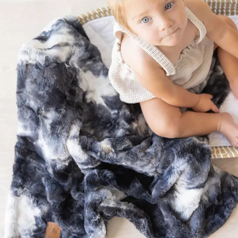 Tie Dye Blanket - Black