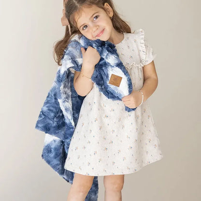 Tie Dye Blanket - Blue