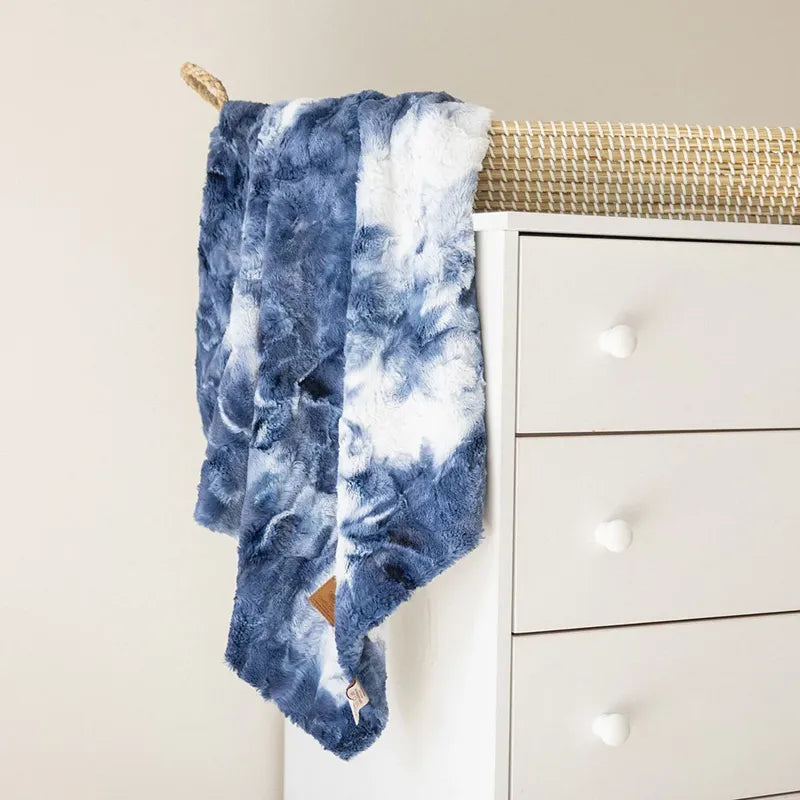 Tie Dye Blanket - Blue