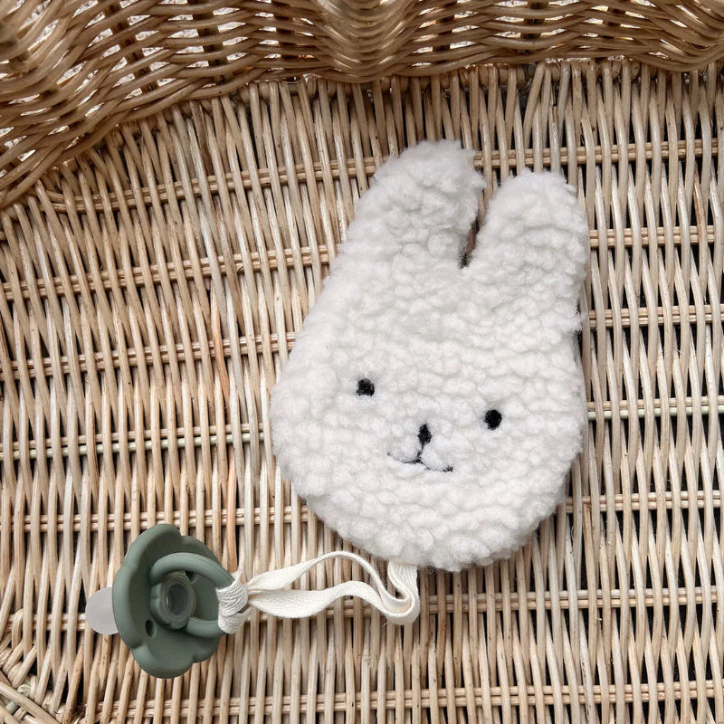 Sherpa Bunny Paci Comforter - Ivory