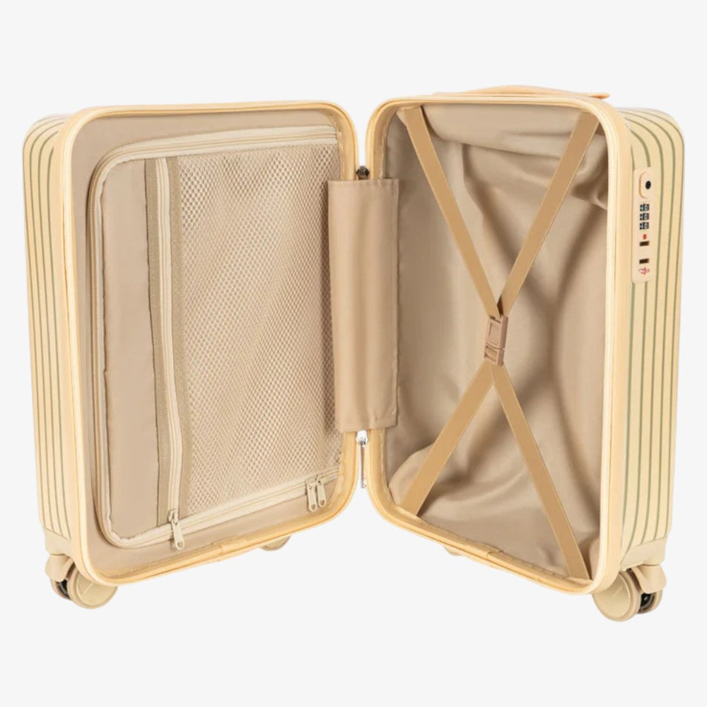 Travel Suitcase - Tea Stripe