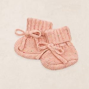 Knit Booties - Petal