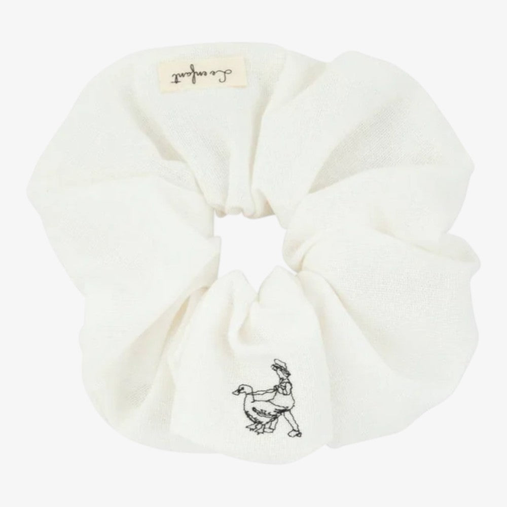 Garden Scrunchie - White