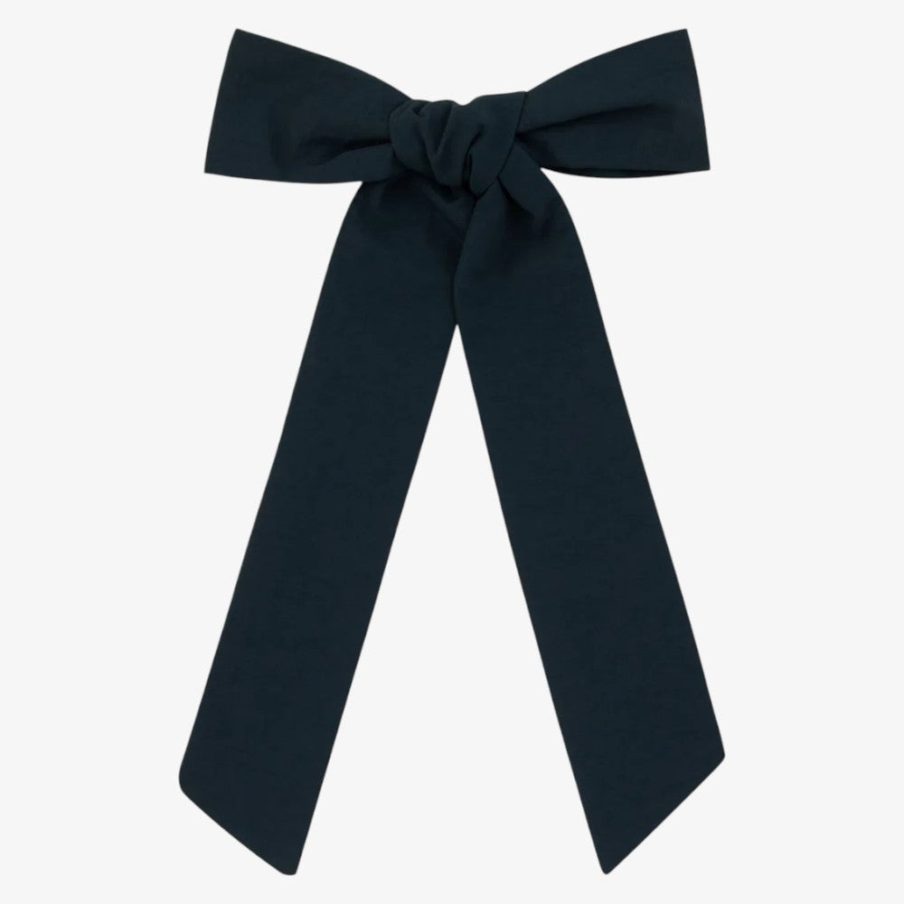 Tafetta Bow - Navy