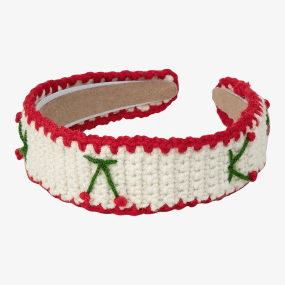 Stitch Cherry Hairband - Red