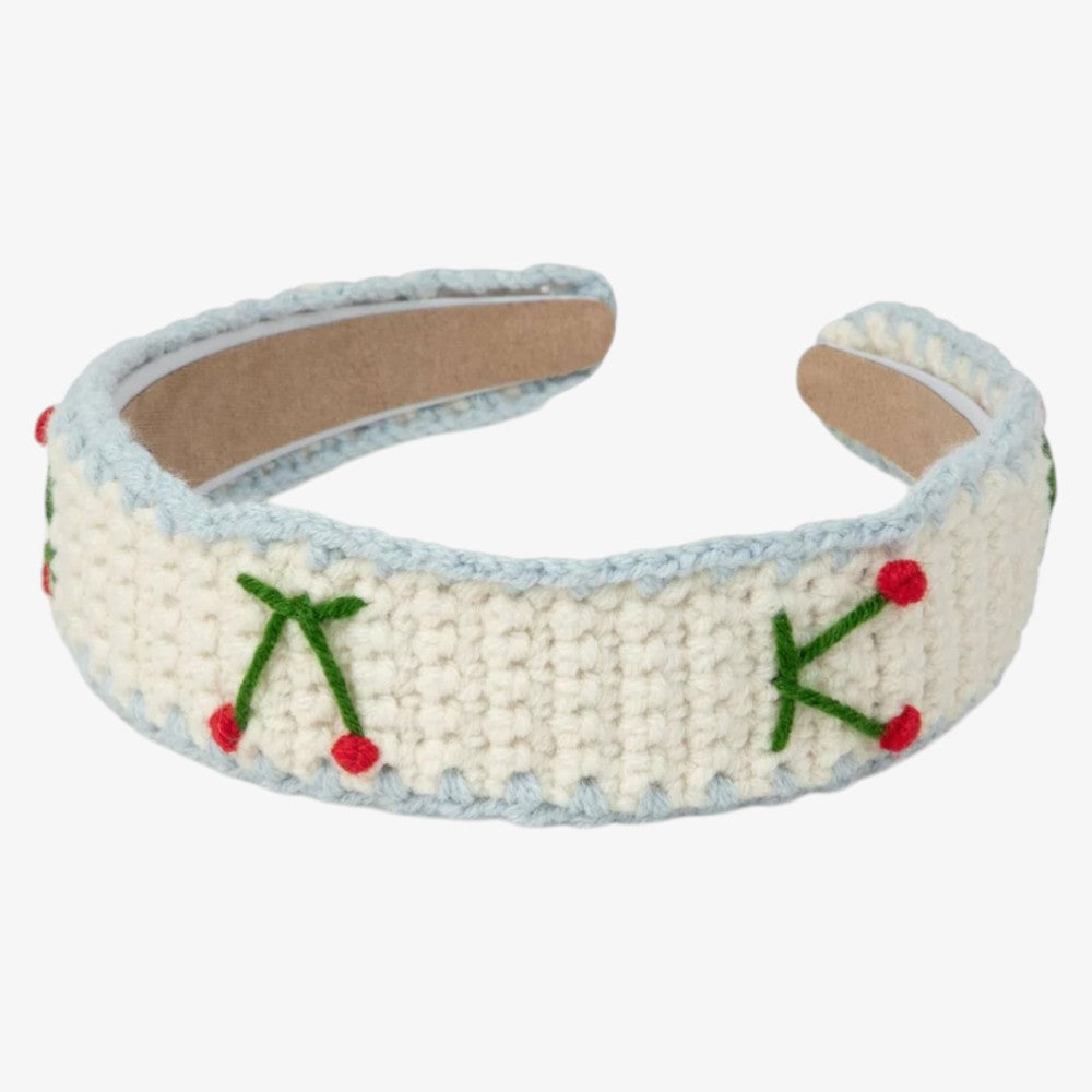 Stitch Cherry Hairband - Blue