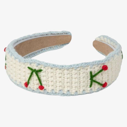 Stitch Cherry Hairband - Blue