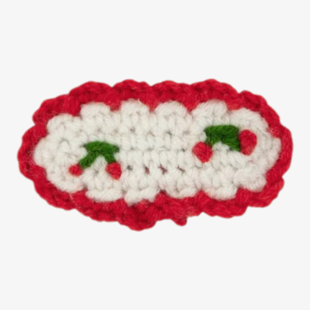 Stitched Cherry Clip 2 pack - Red