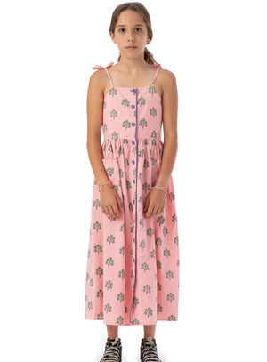 Dress With Green Trees - Pink
