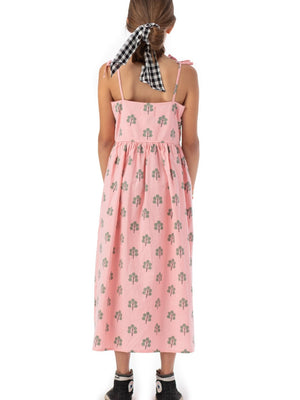 Dress With Green Trees - Pink