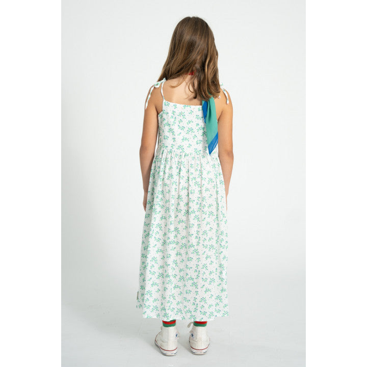 Flower Dress - Ecru &amp; Green