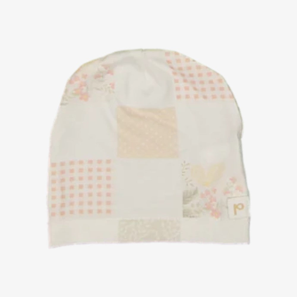 Oubon Patchwork Footie & Hat - Pink Oubon Patchwork Footie & Hat - Pink