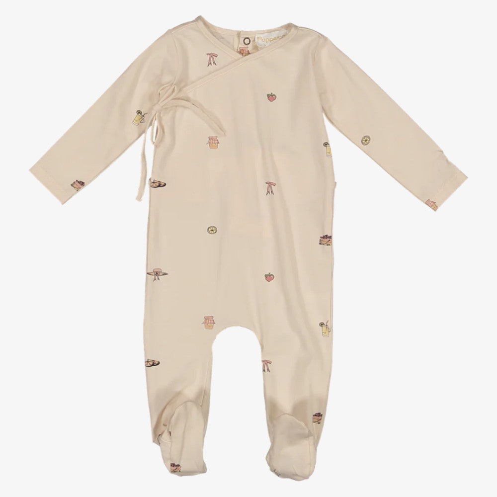 Marmar Modal Smooth Print Footies & Hat - Anemone Marmar Modal Smooth Print Footies & Hat - Anemone