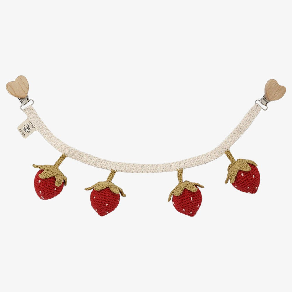 Strawberry Pram Chain - Cream-red