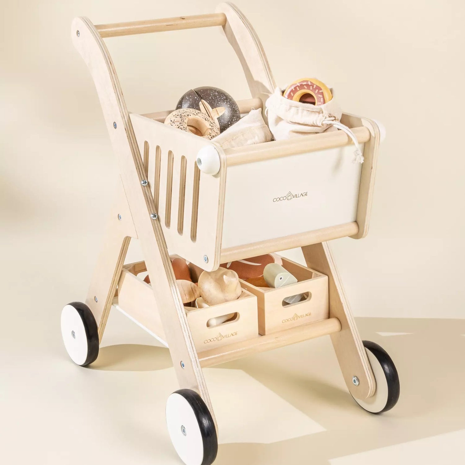 Wooden Shopping Cart - Foam