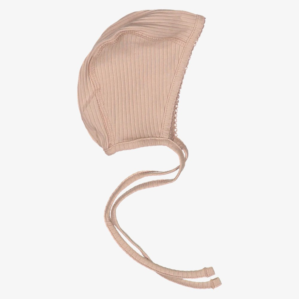 Ribbed Bonnet - Pink