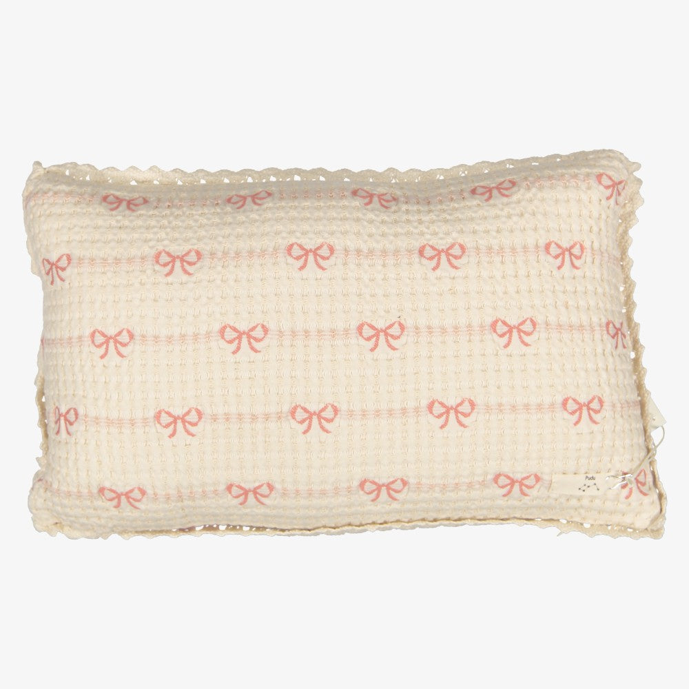 Bow Pillow - Pink
