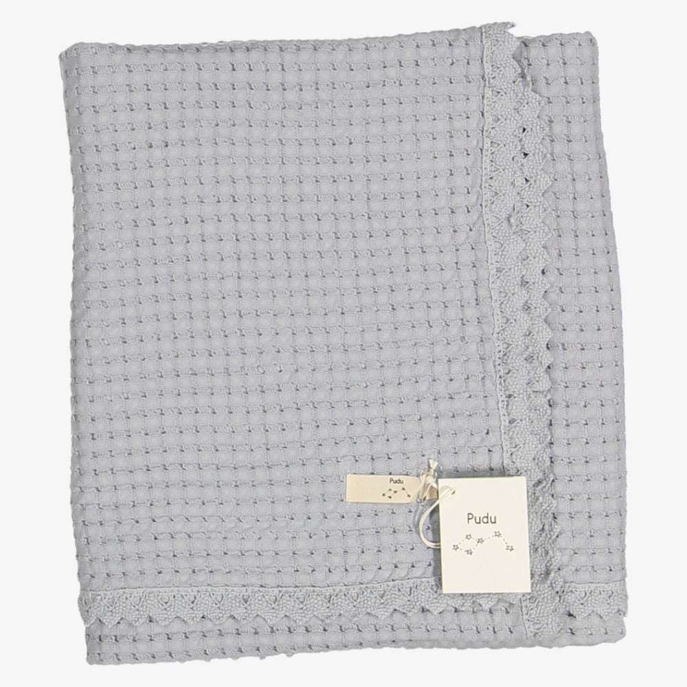 Waffle Blanket - Blue