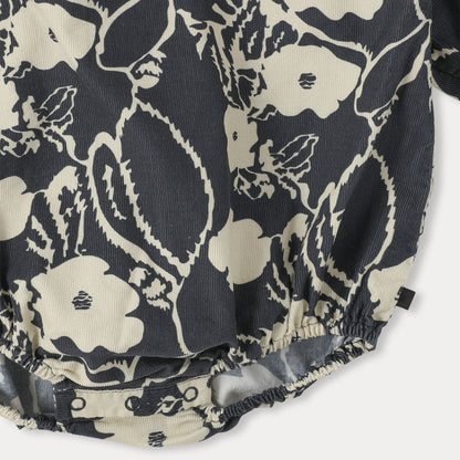 Ria Balloon Romper - Navy