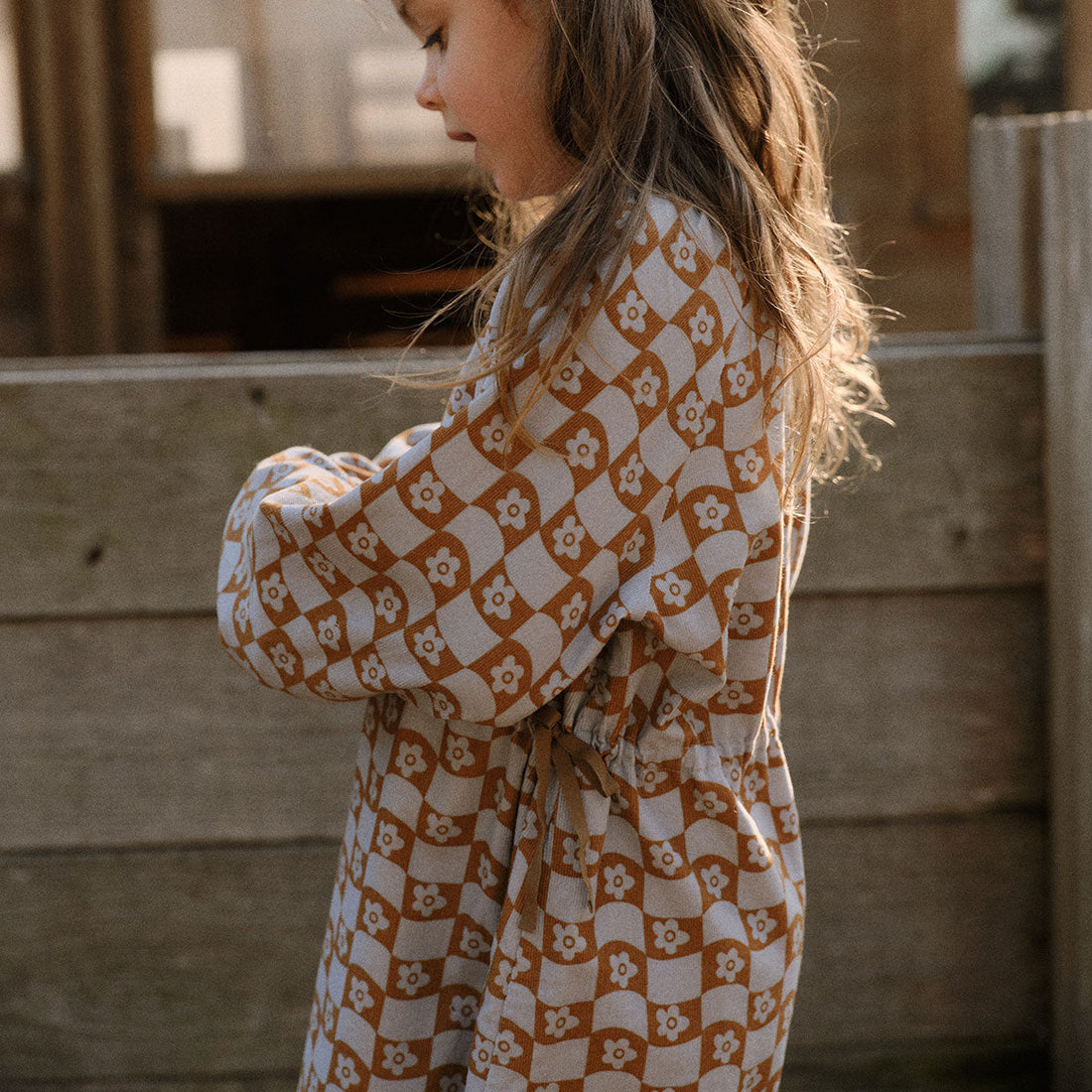 Mathiue Dress - Blue&amp;brown