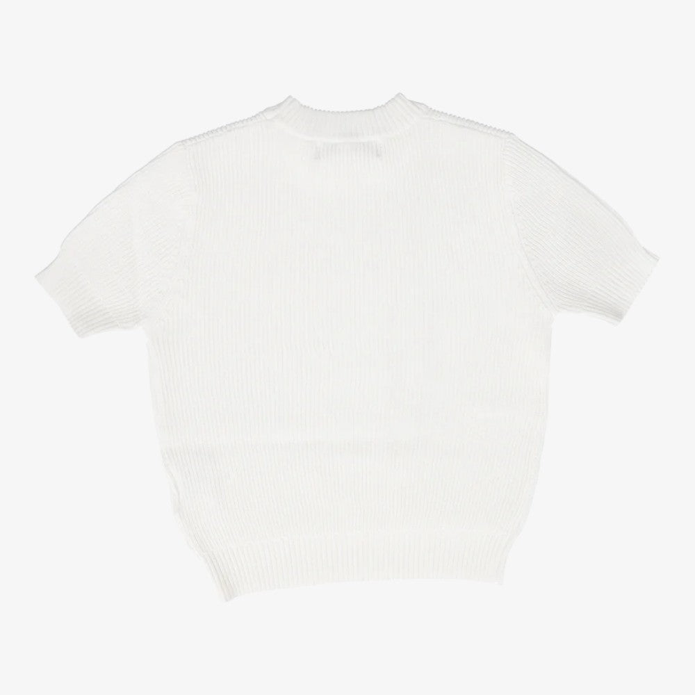 Le Bourdon Ombre Rib Knit Sweater - White