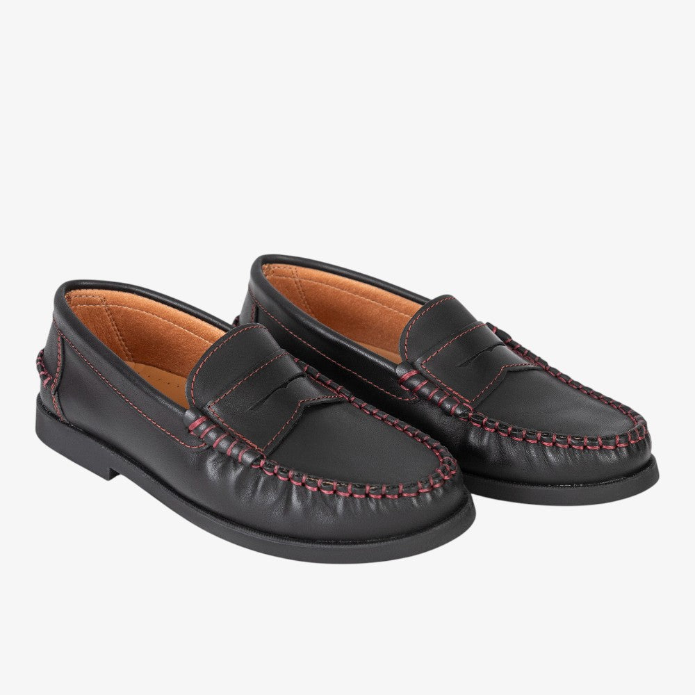 Rally Loafer - Black &amp; Burgundy
