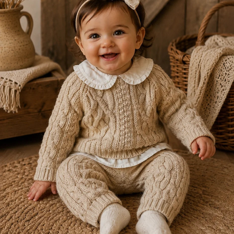 Echo Sweater And Pants - White