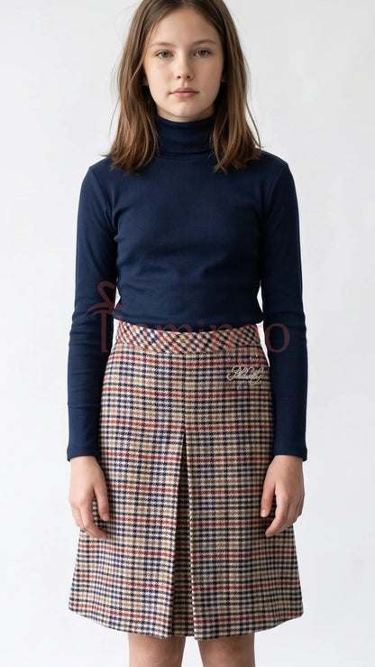 Houndstooth Skirt - Multi