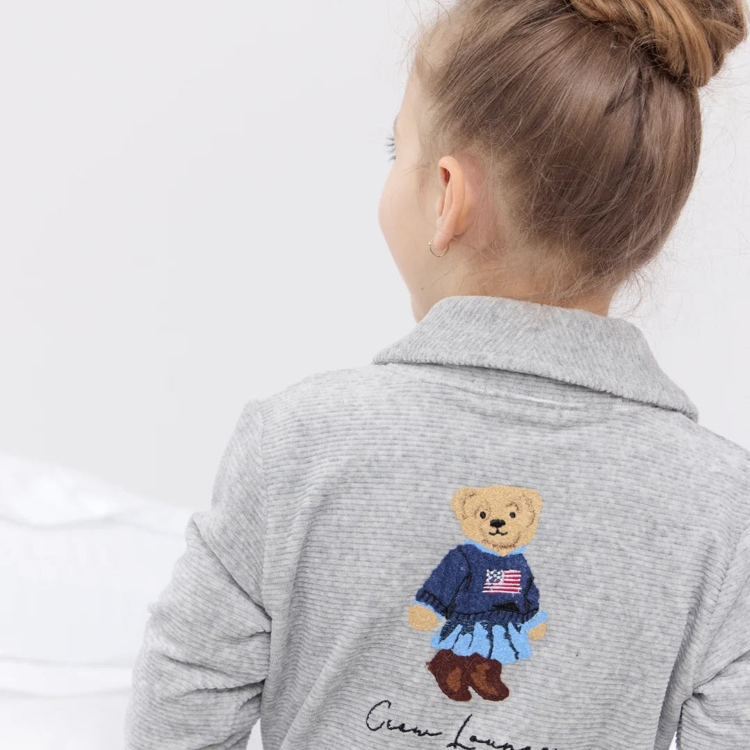 Crew Bear Robe - Red