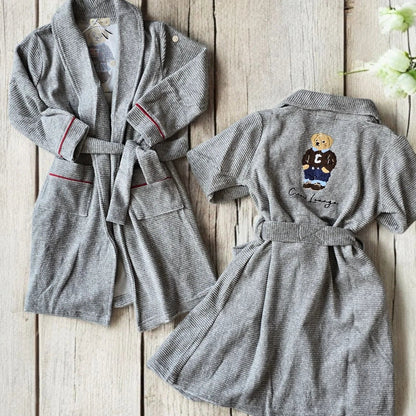 Crew Bear Robe - Red