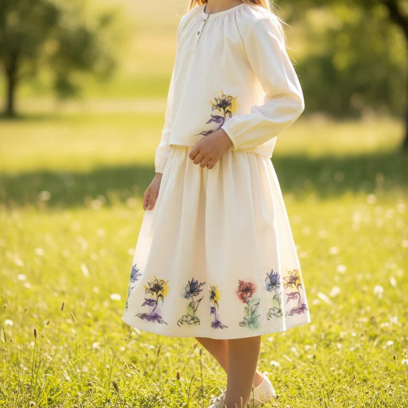 Gathered Blouse - White