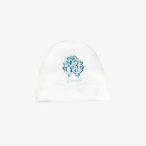 Roberto Cavalli Logo Footie With Hat And Bib - White