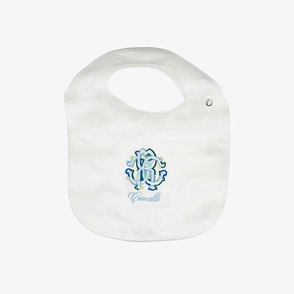 Logo Footie With Hat And Bib - White