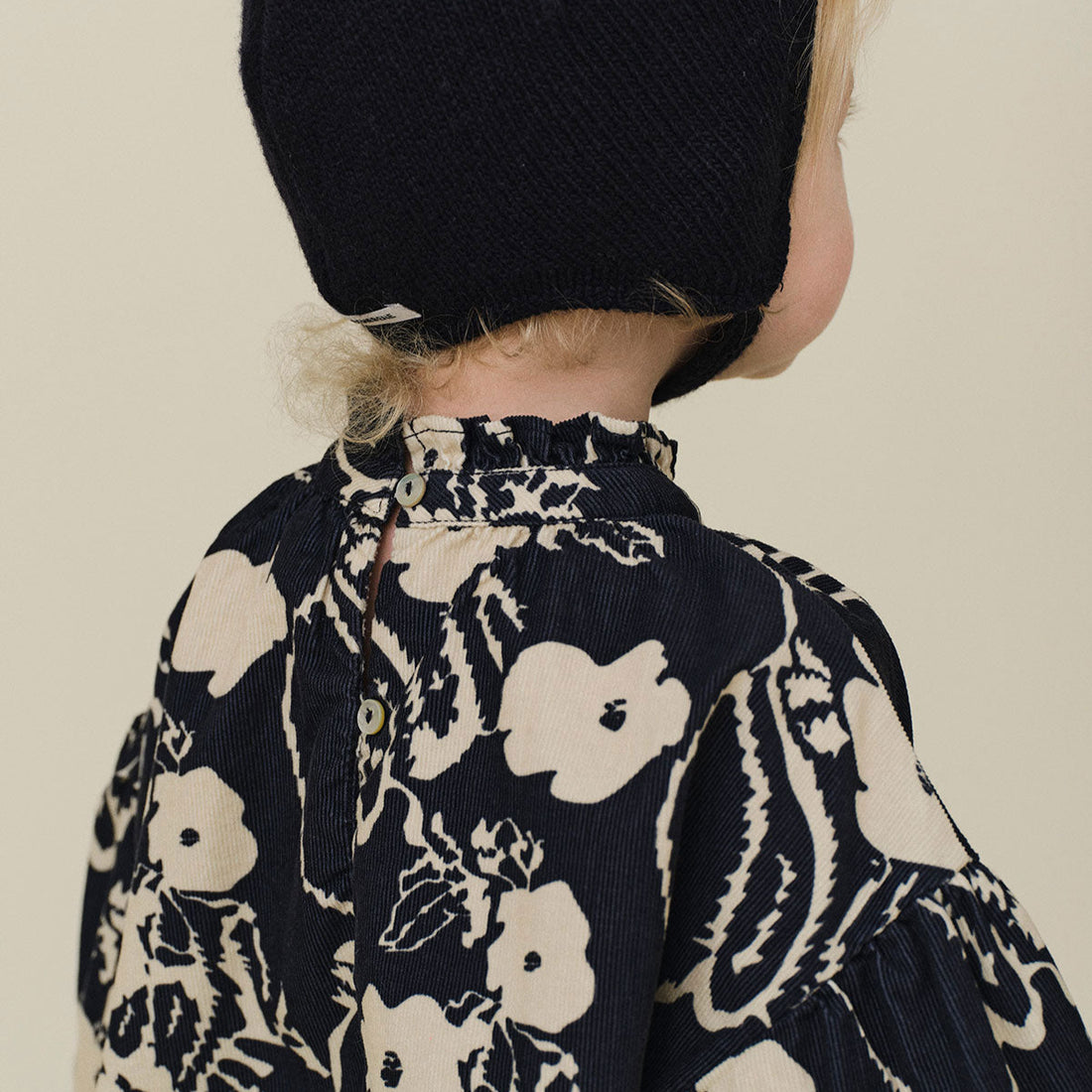 Ria Balloon Romper - Navy