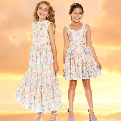 Serena Embroidered Dress - Floral