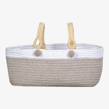 Basket Maria - Natural And White