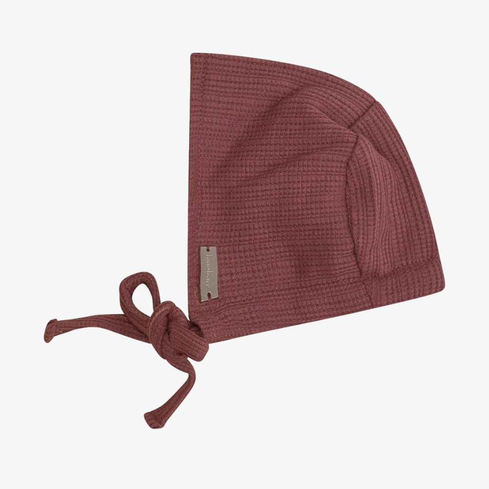 Bondoux Knit Pocket Bonnet - Pinkish Brown