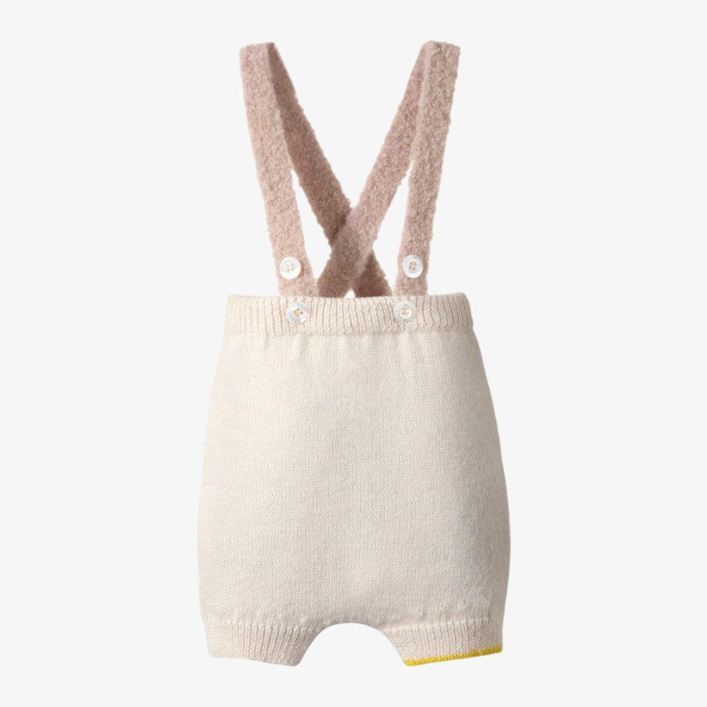 Flan Suspender Shorts - Cameo Pink