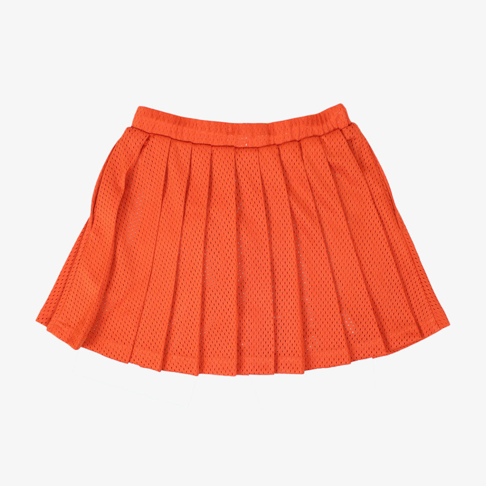 Tennis Mesh Skirt - Orange Rust