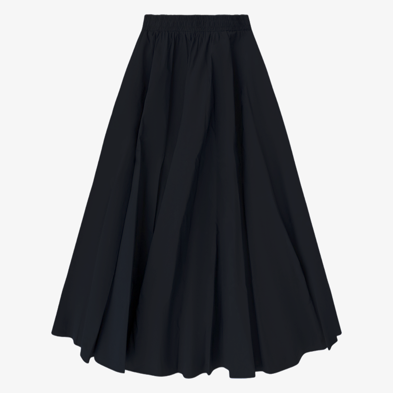 Circle Taffeta Skirt - Black