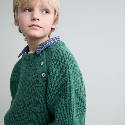 Soft Knit Sweater - Forest Green
