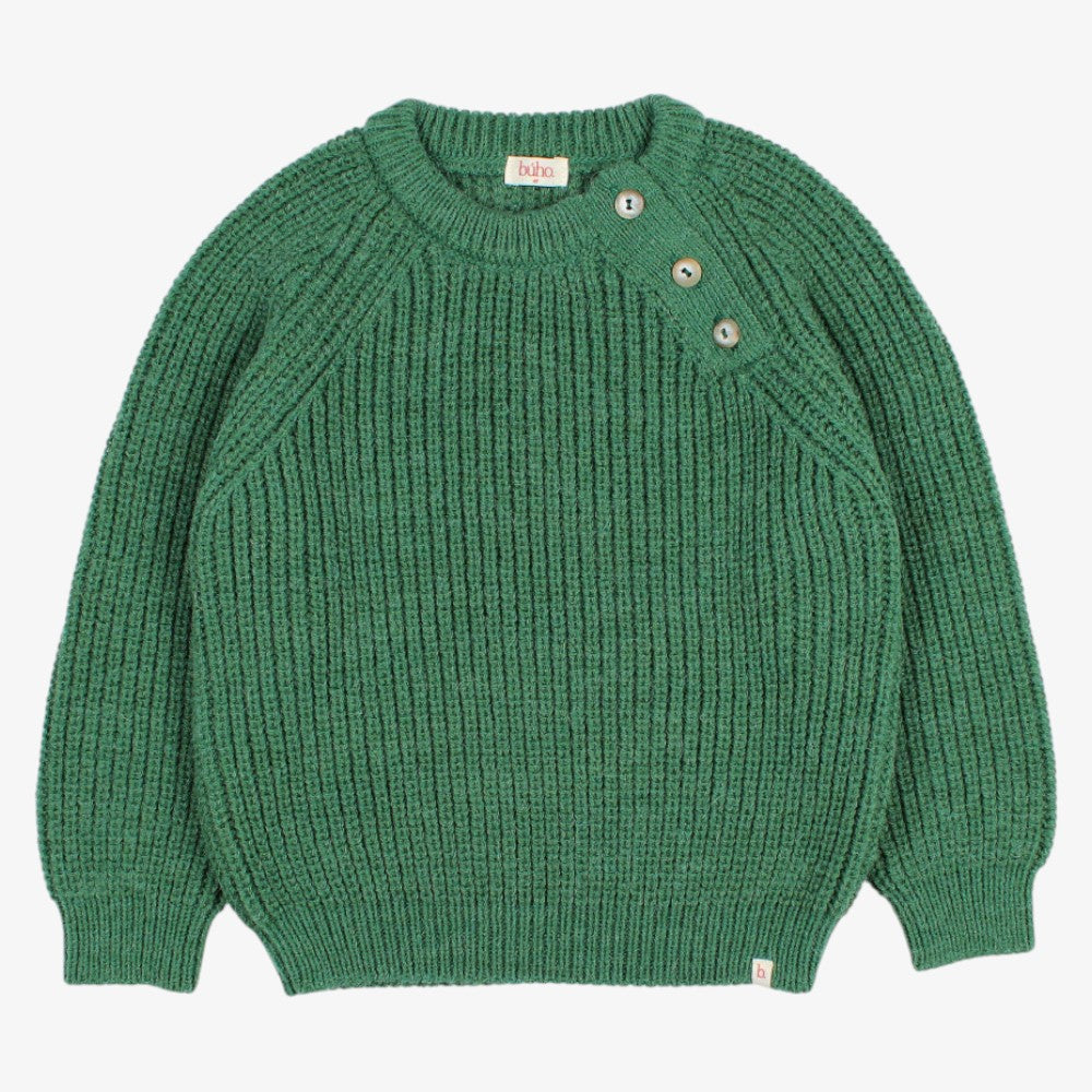 Soft Knit Sweater - Forest Green