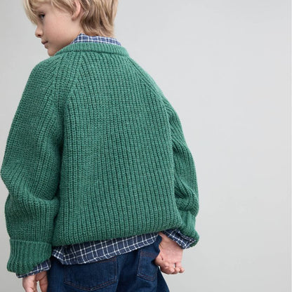 Soft Knit Sweater - Forest Green