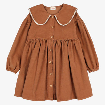 Soft Velour Dress - Cookie