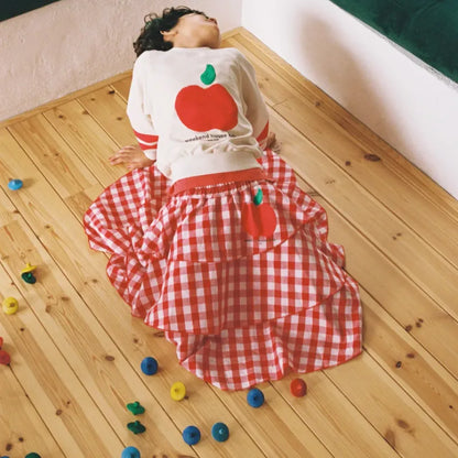 Apple Skirt - Red &amp; White